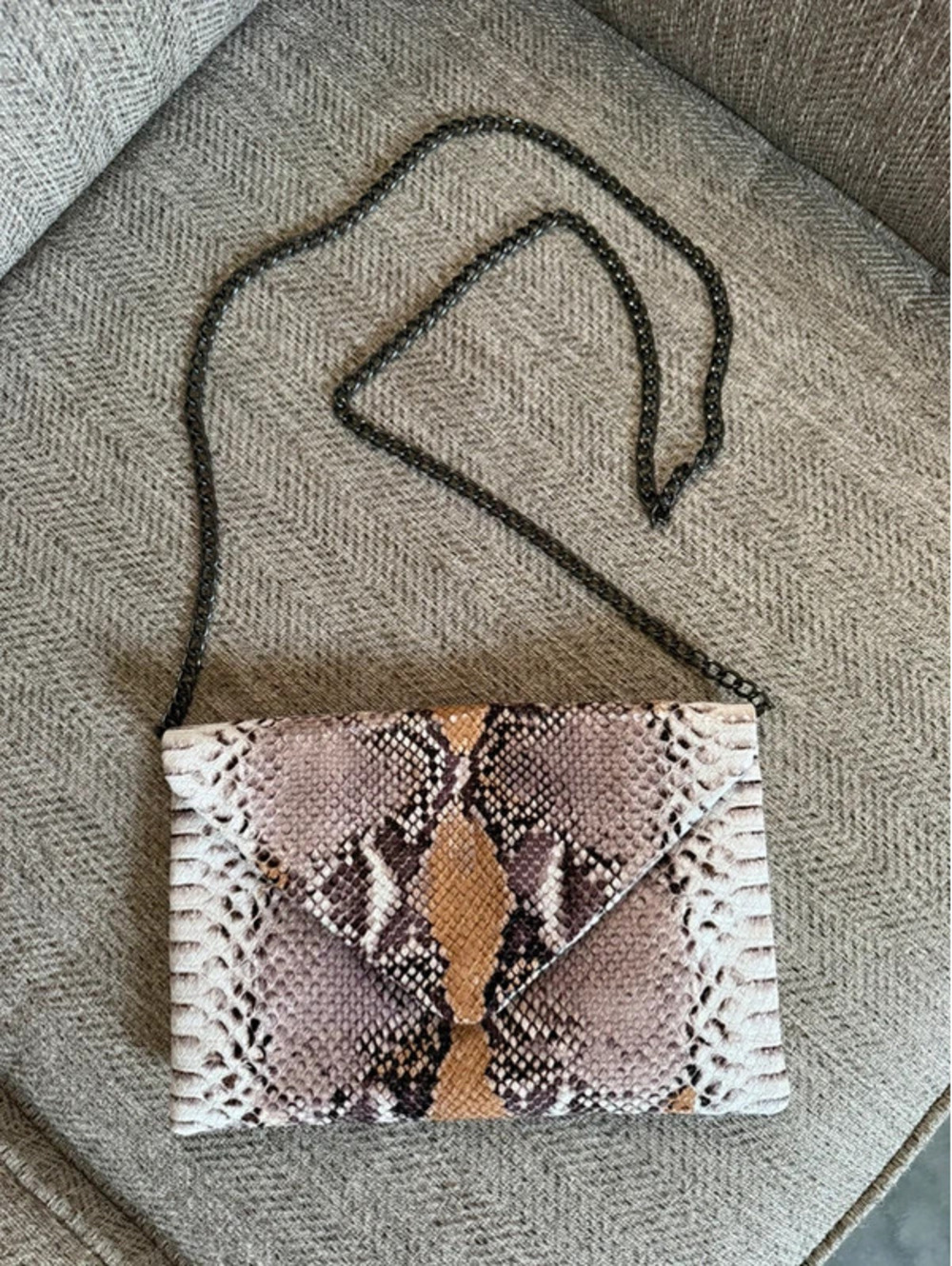 Snake skin print Purse